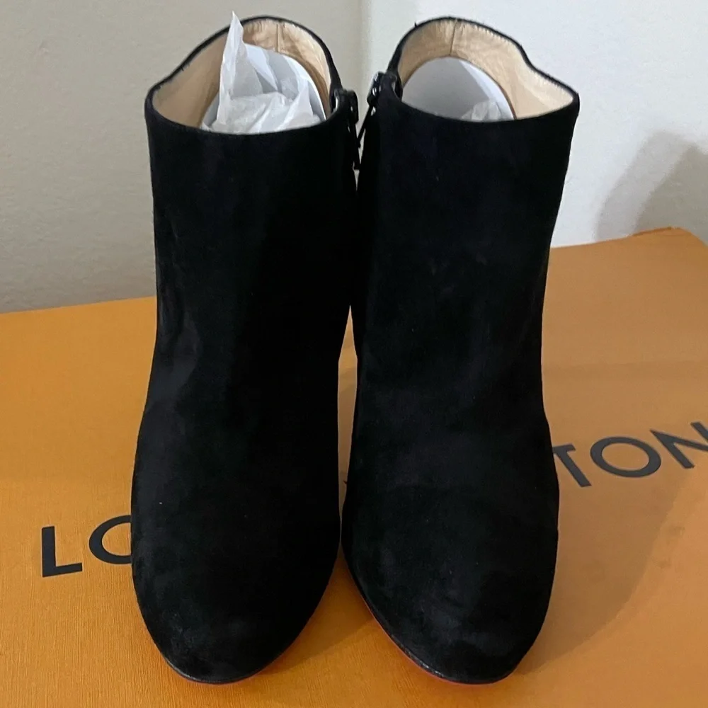 Christian Louboutin, Belle bootie, Lux Veau Velour EU37 85mm black suede - Picture 11 of 12